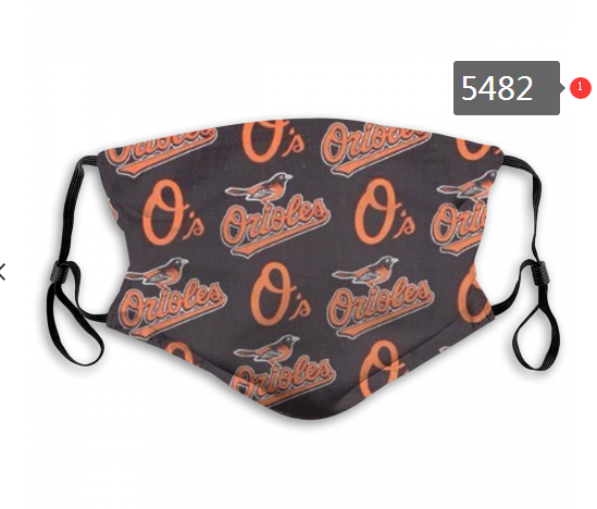 2020 MLB Baltimore Orioles #4 Dust mask with filter